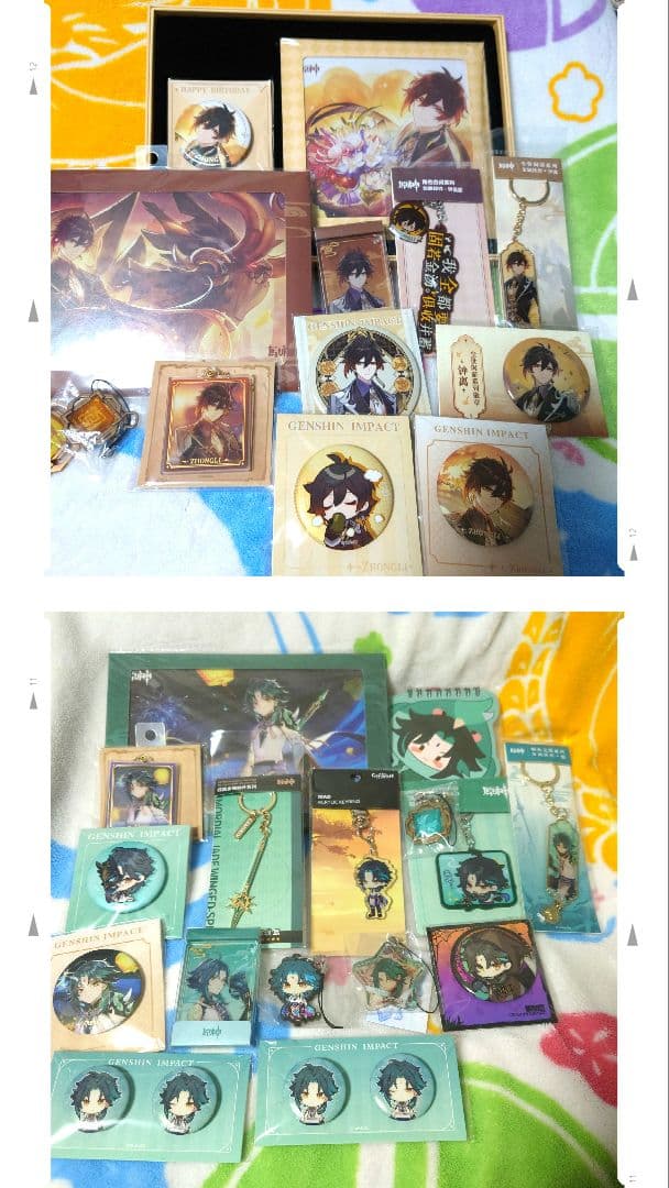 原神 鍾離 魈 色紙 缶バッジ ストラップ 神の目 コロッタ 璃月 公式 まとめ