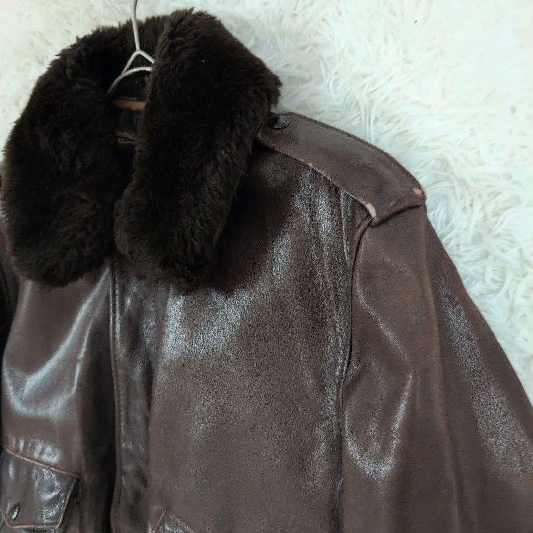 ファー付✨️schott ショット メンズ レザー シングルライダースジャケット