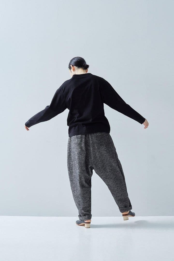 2024年秋冬　アトリエナルセ　シェットランドウールリネンサルエルパンツ