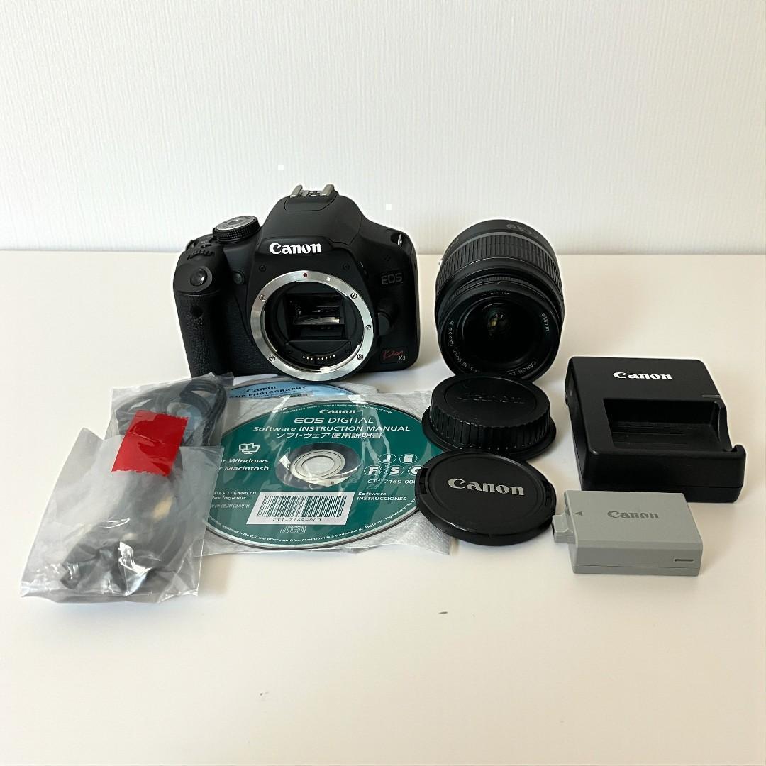 一眼レフデジタルカメラ/Canon Kiss X3/スマホ転送可/撮影枚数少