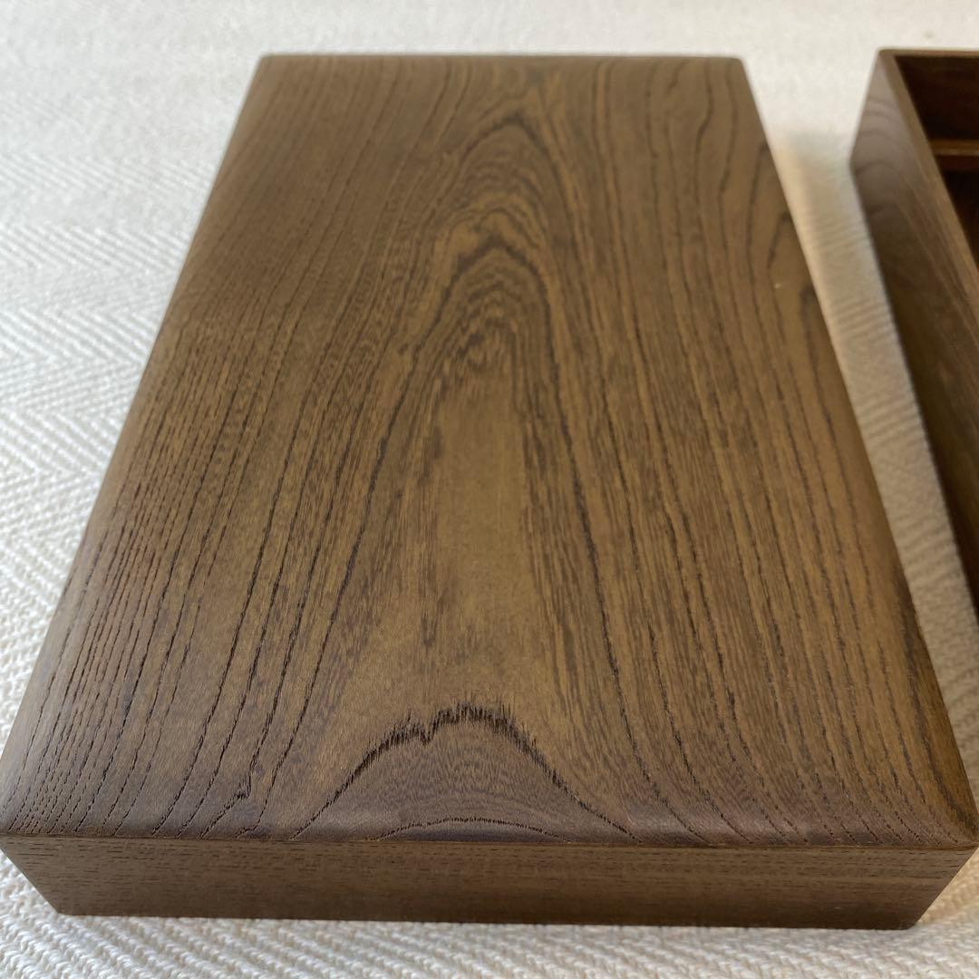 ③ 千年の神代銘木箱 発掘古代木 数珠 念珠箱 トンボ玉用宝箱 天然木の箱