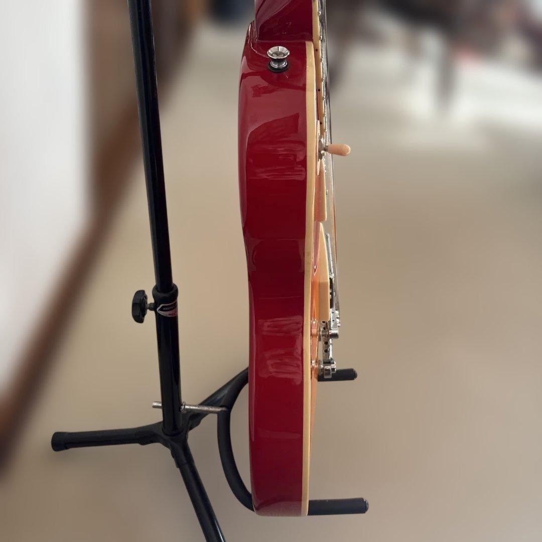 レスポールスタイル エレキギター オレンジ・レッド