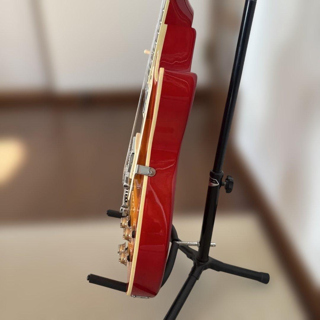 レスポールスタイル エレキギター オレンジ・レッド