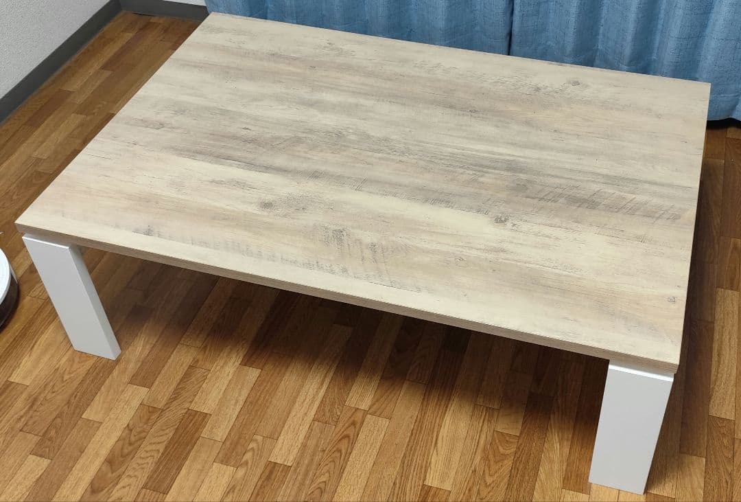 【ロッキー】ニトリ幅120cmローテーブル。コタツとしても使える