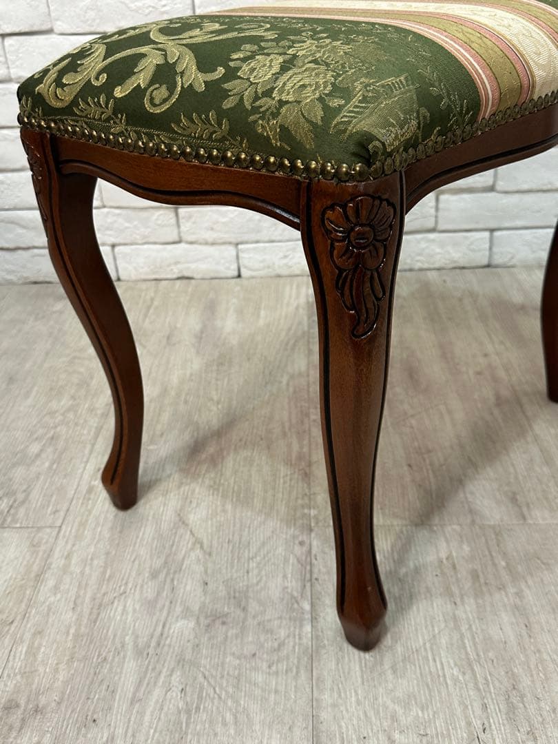 ⭐️【全国送料無料】3万円　スツール　椅子　腰掛け　猫脚　ヨーロピアン　オットマン