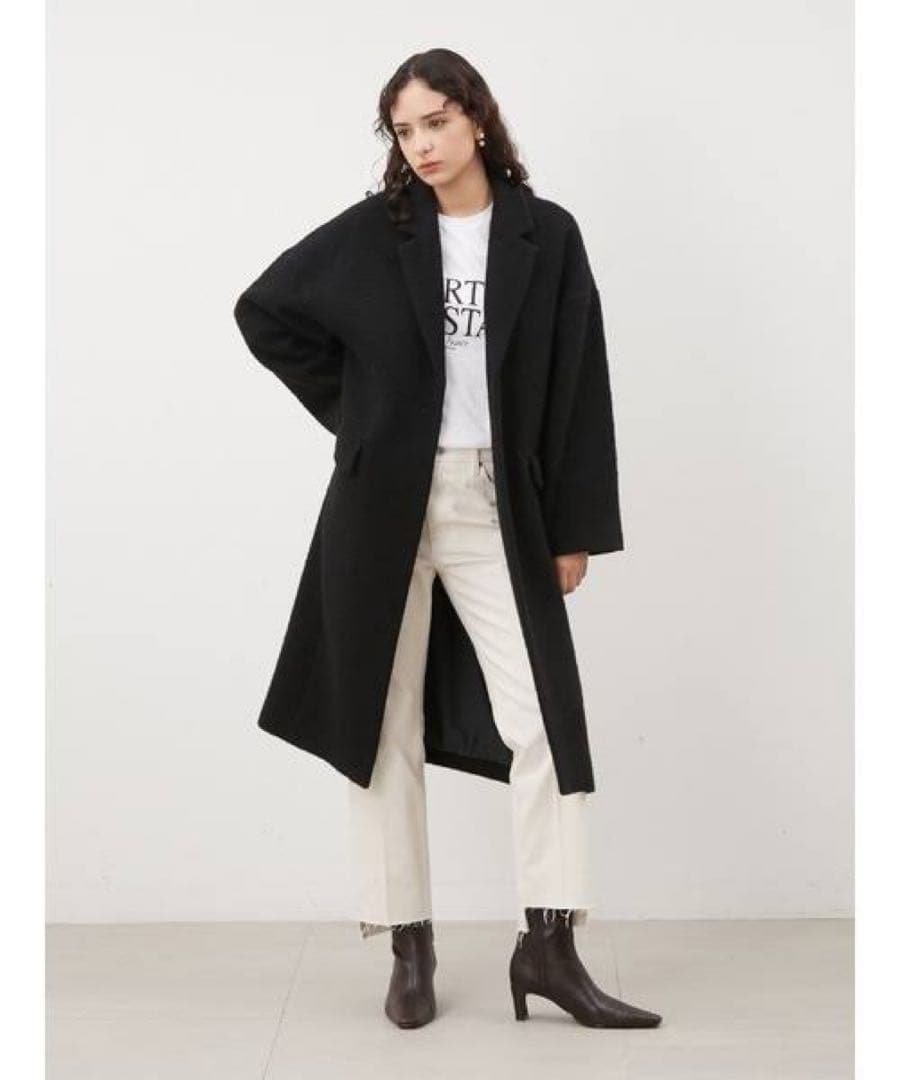 【Mila Owen】ウールコクーンチェスターコート　ミラオーウェン