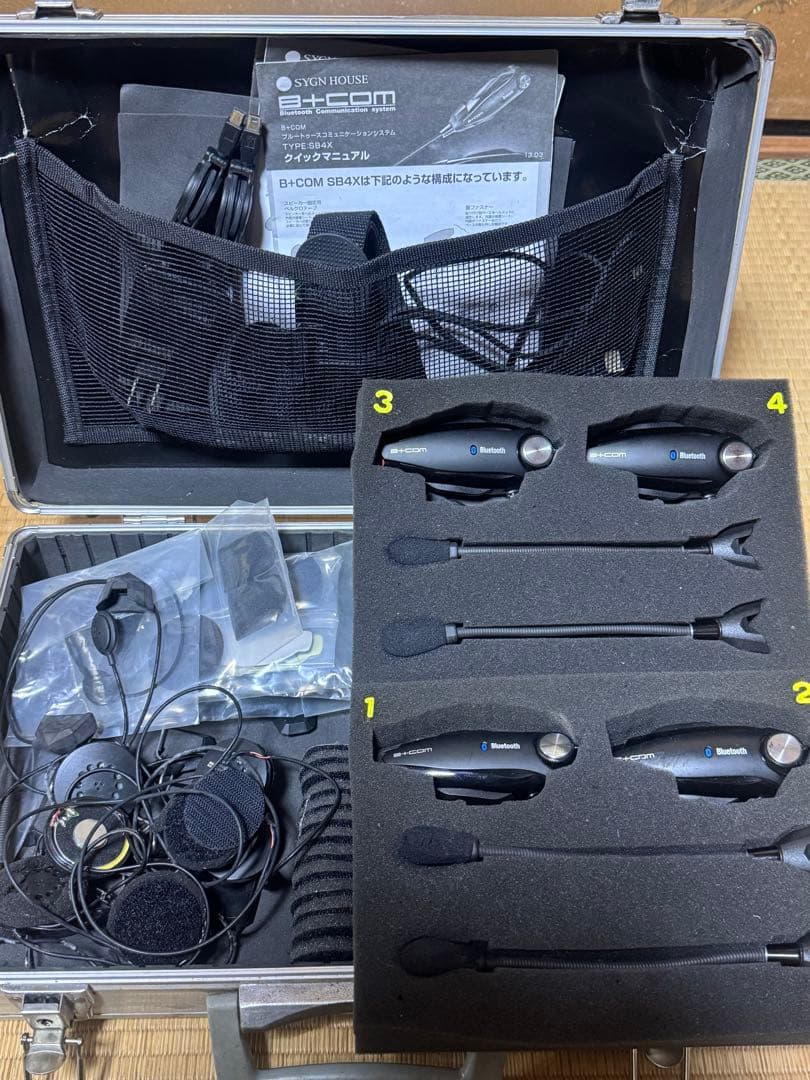 サインハウス B+COM ビーコム SB4X インカム Bluetooth 4機