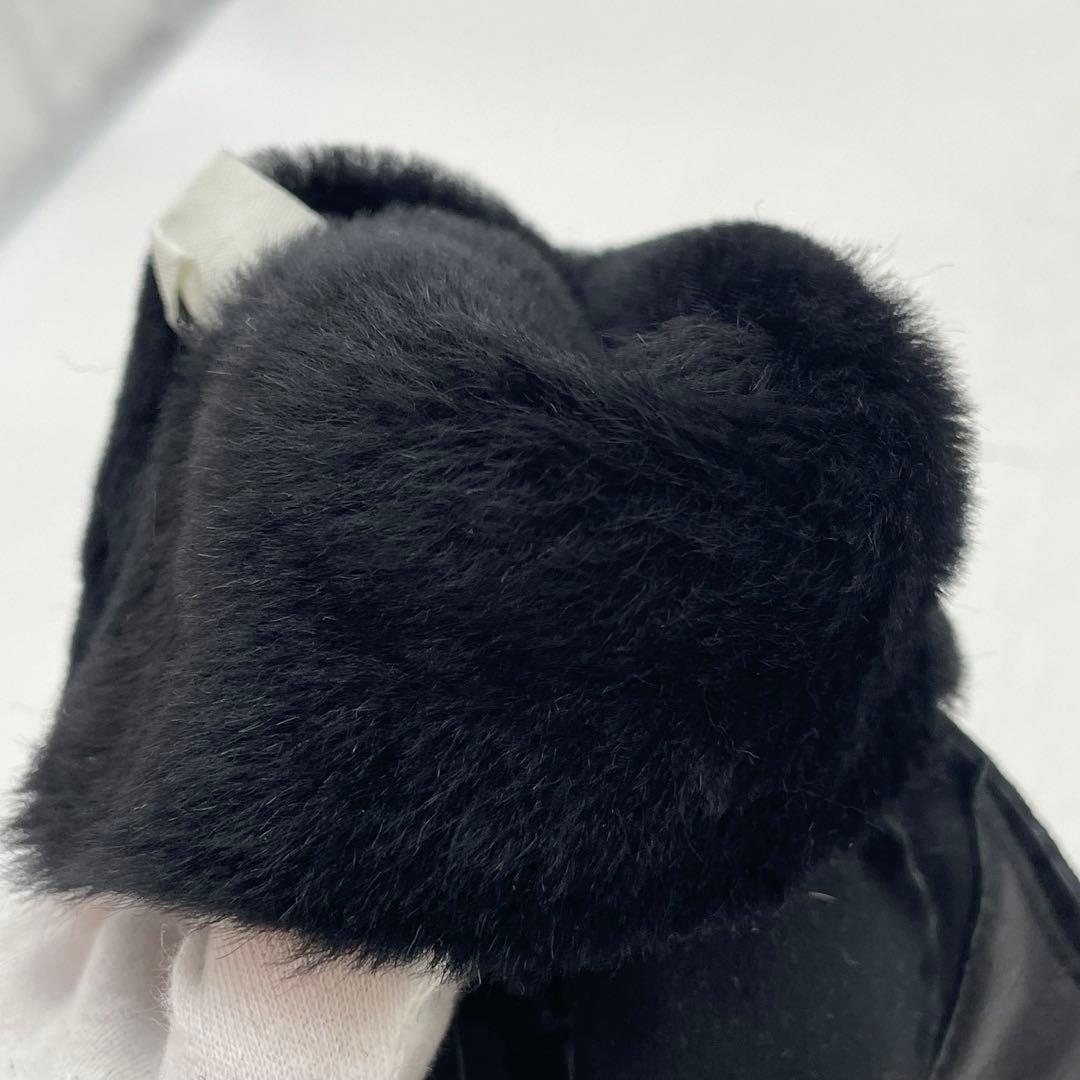 KO1546□アグ手袋 シープスキン グローブ ブラック メンズ Mサイズ