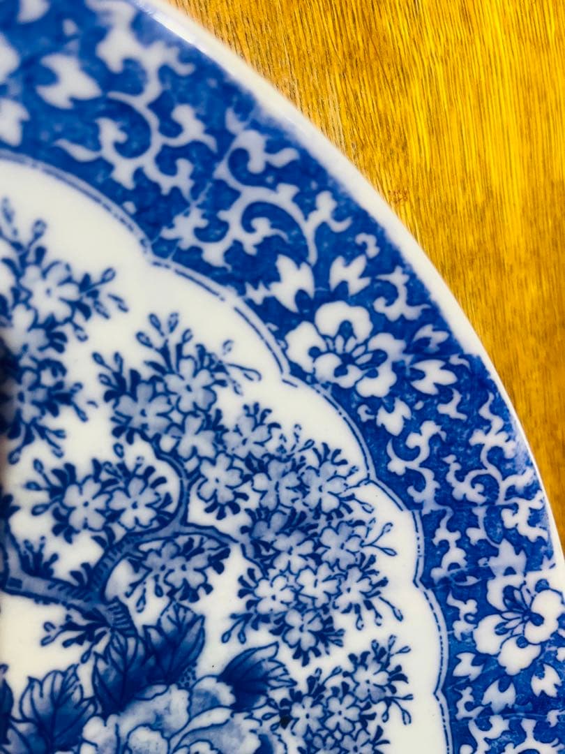 花鳥絵の大皿⭐︎古伊万里