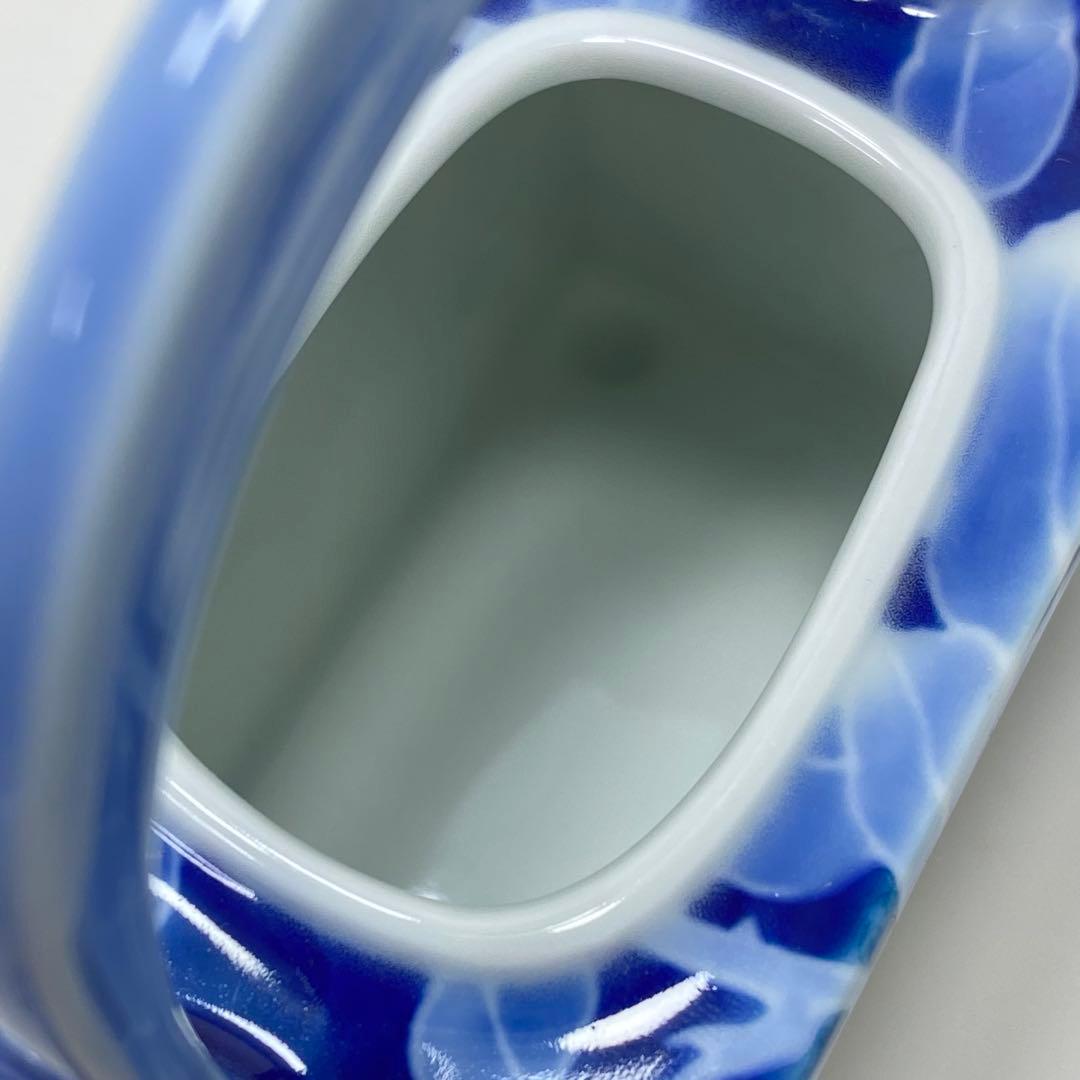 【未使用品】深川製磁 醤油差 古代バラ 菊彫刻正油差 宮内庁御用達