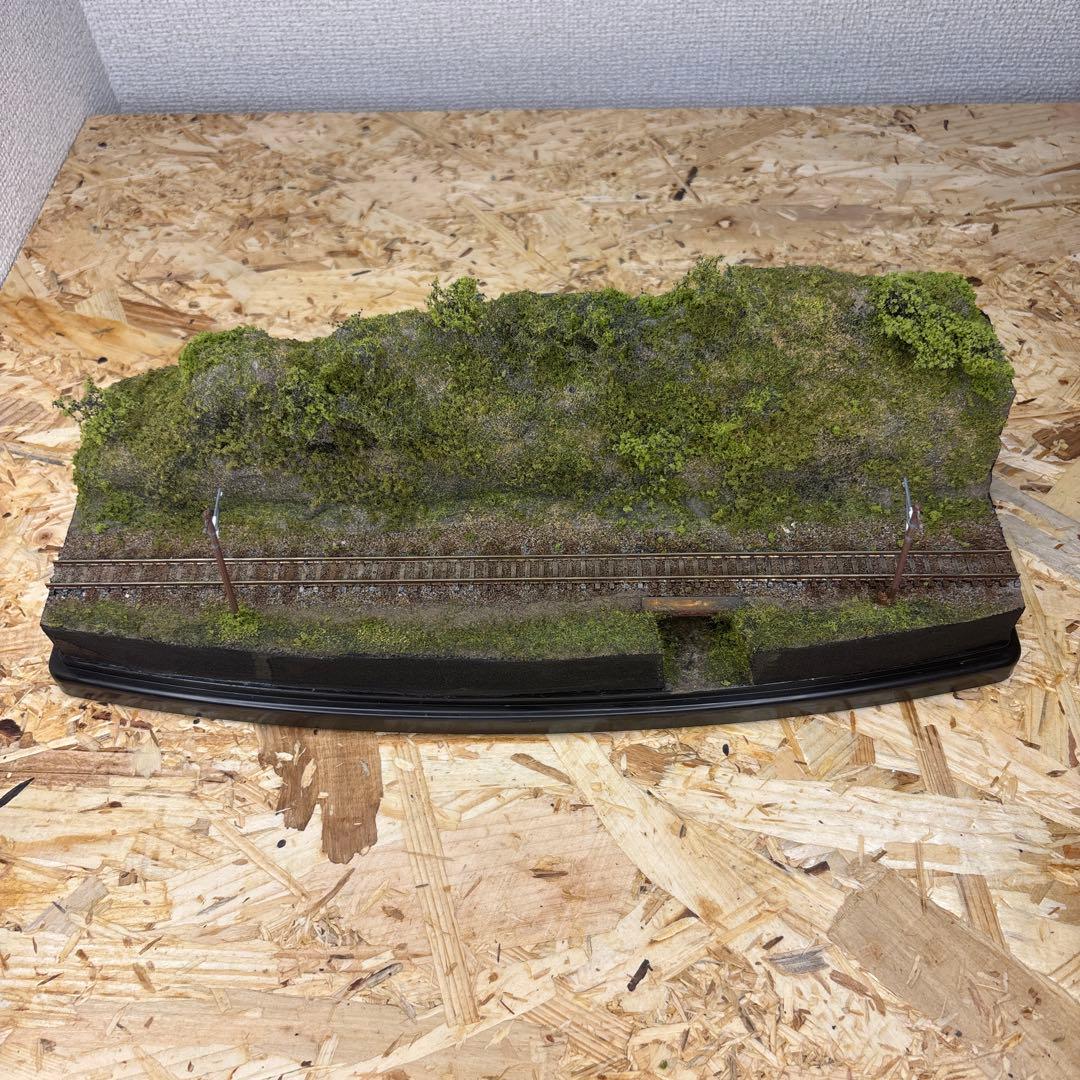 【ケースあり】Nゲージ 撮影背景 保管用ジオラマ -樹々の傍らを走る線路-