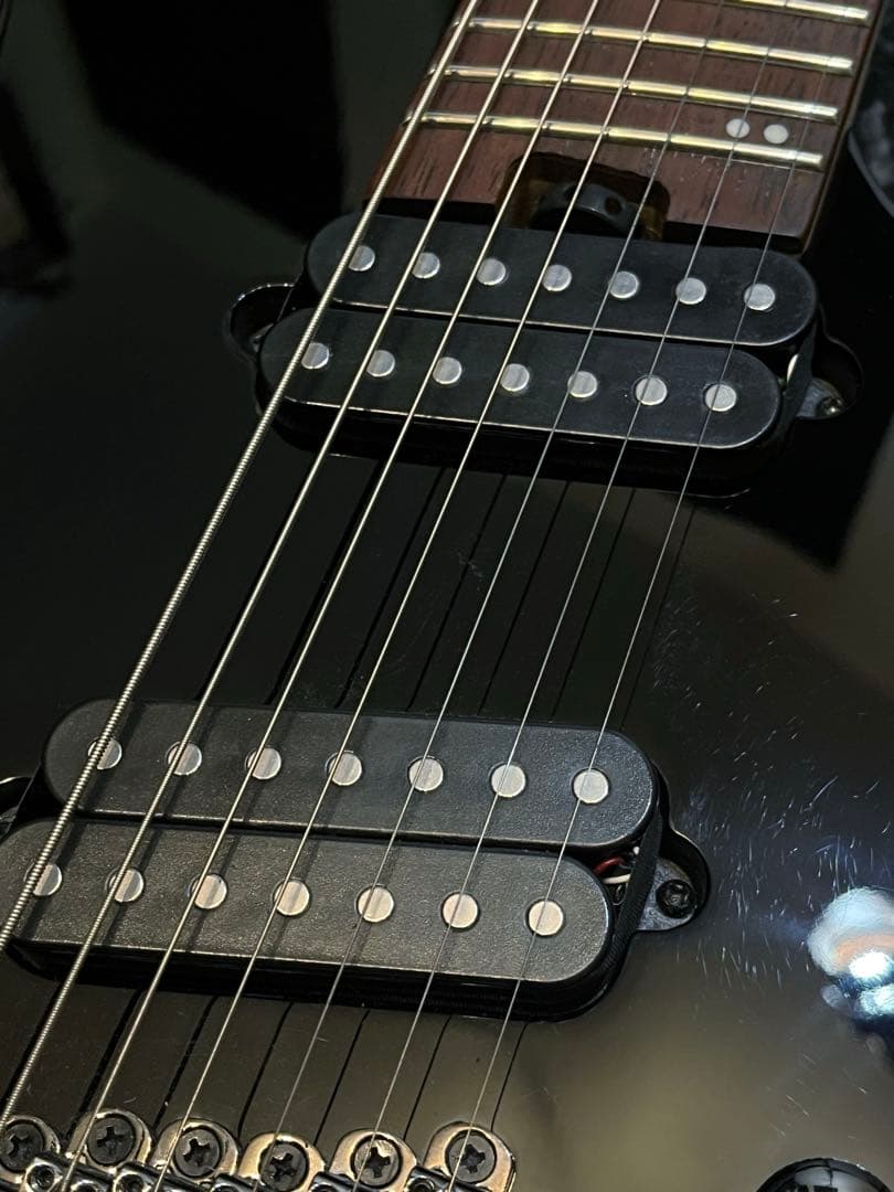 中古品 新品弦プレゼント Ibanez RGMS7-BK 7-String