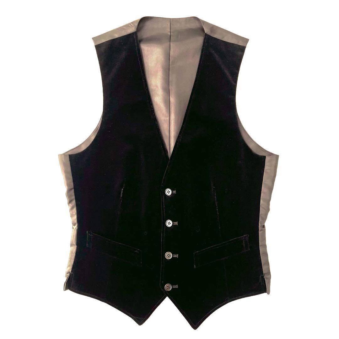【1970s】Vintage Velvet Gilet ジレ 超希少 イギリス製