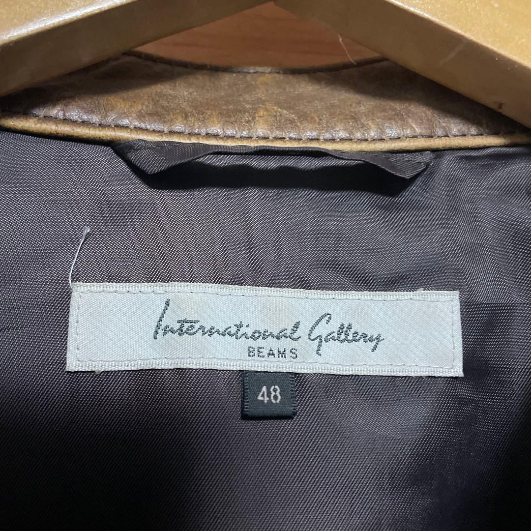 ヴィンテージ加工【インターナショナルギャラリービームス】シングルレザーライダース