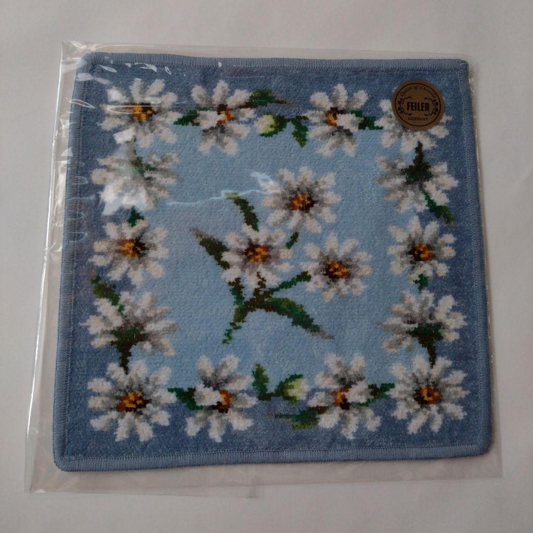 FEILER　フェイラー　ハンカチ　ホワイトマーガレット　リトルツインスター