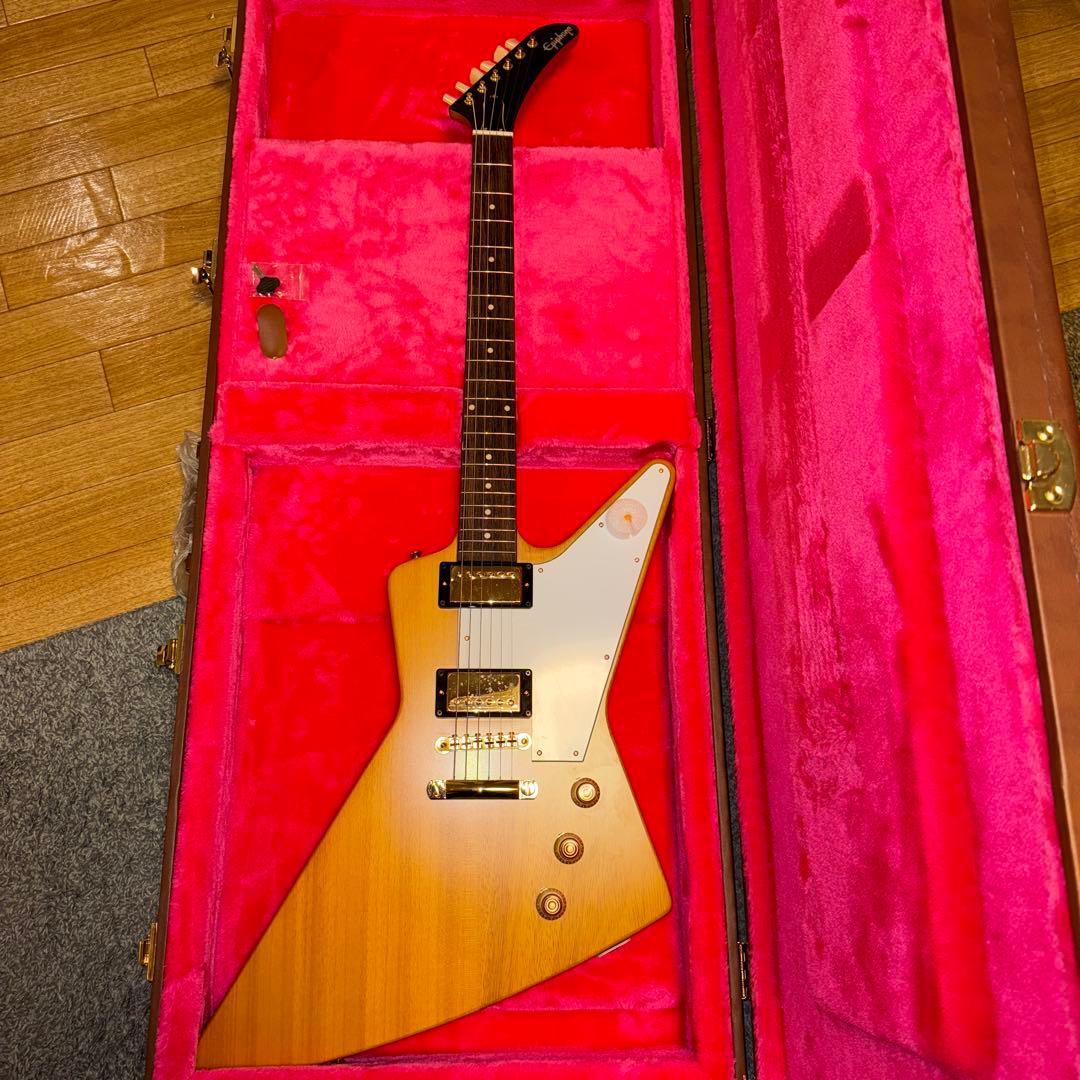 ギター Epiphone Korina Explorer Aged Natural