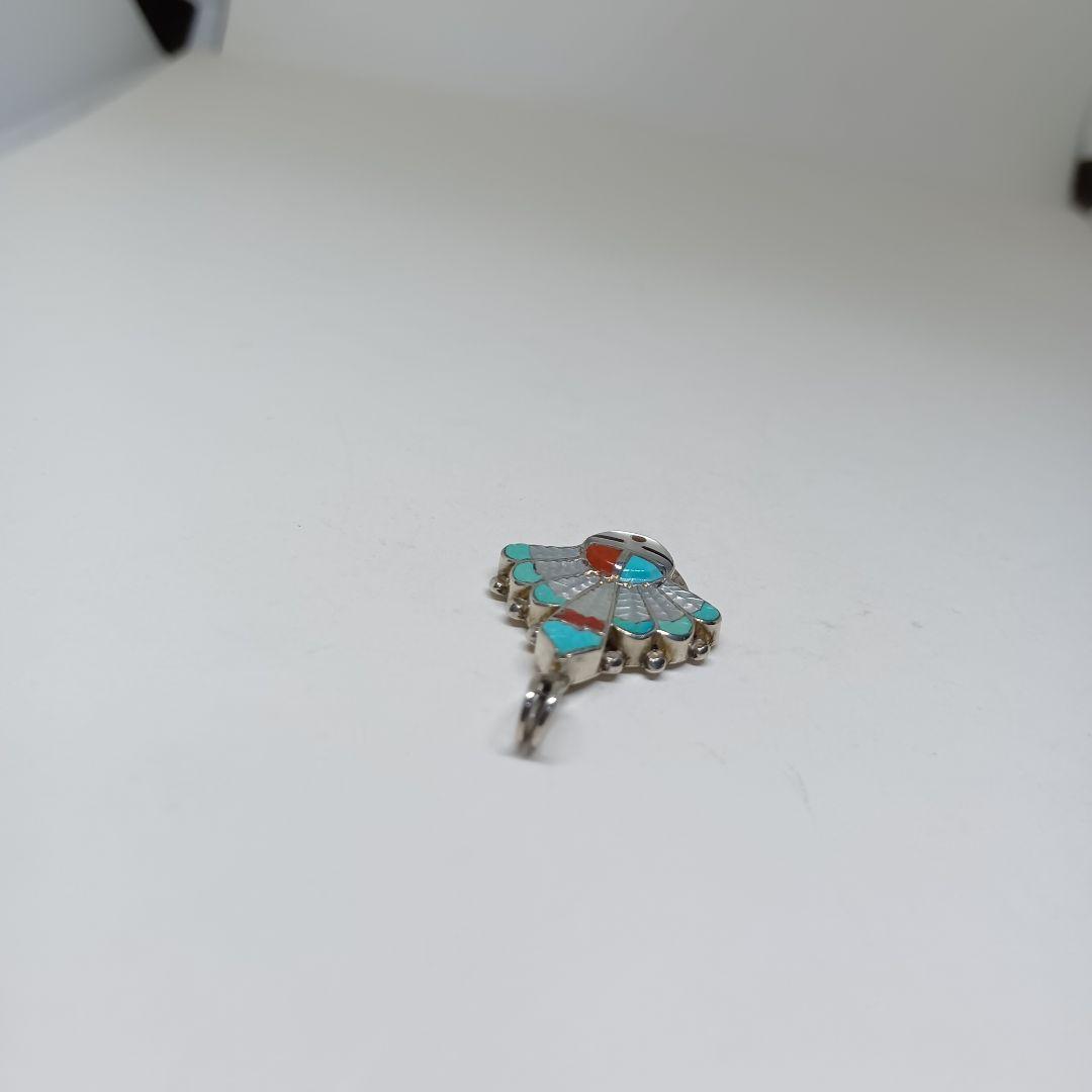 ズニ族　ペンダントトップ　ネックレストップ　レア　インディアンジュエリー