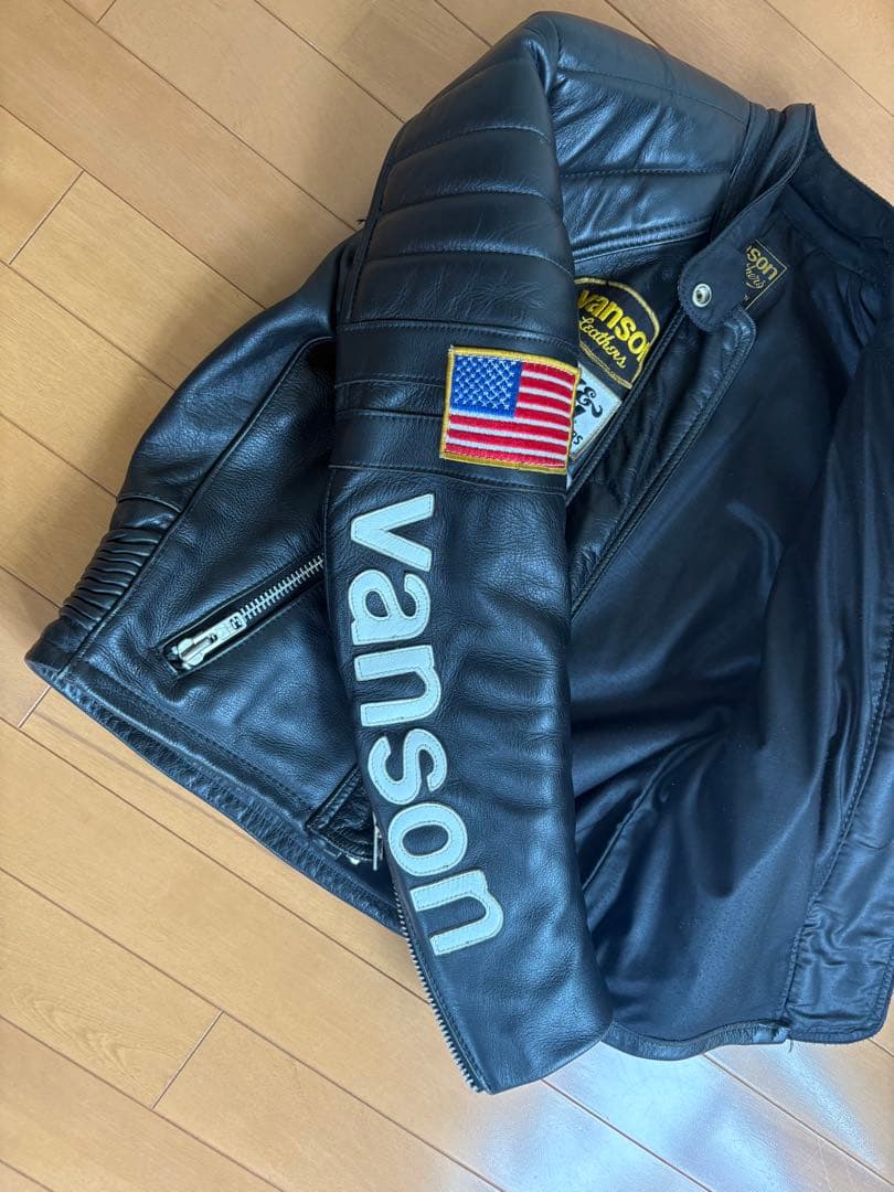 Vanson ライダースジャケット　TC サイズ36