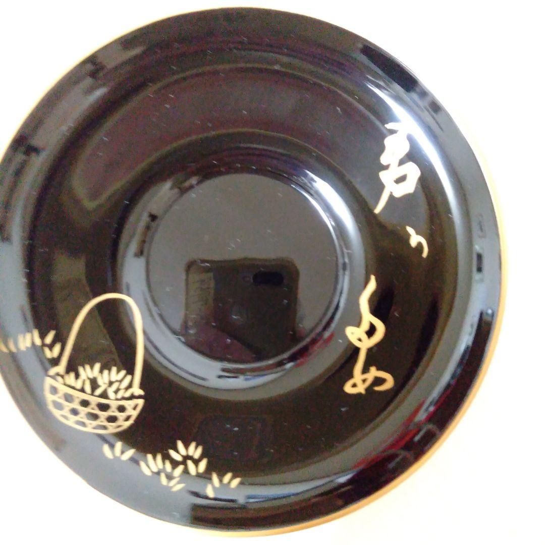 輪島塗　金彩絵換わり茶托五客