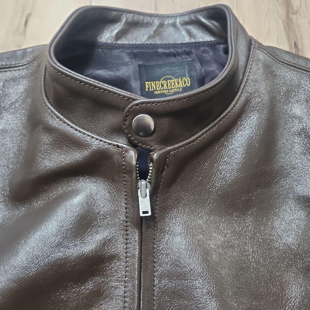 チャム様FINE CREEK &CO レザージャケット　革ジャン　ライダース