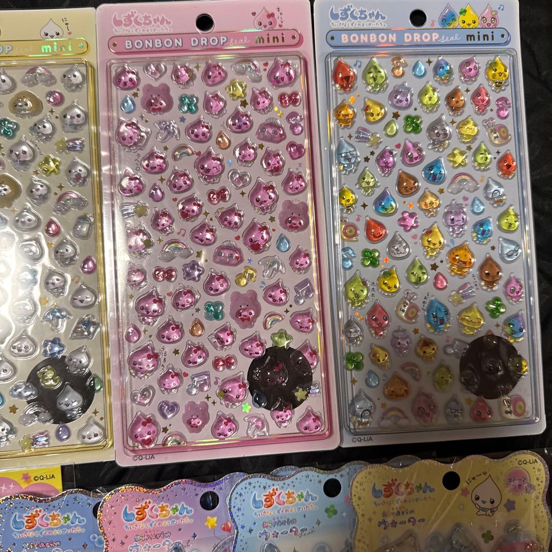しずくちゃん ボンボンドロップシール ウォーターシール おはじきシール