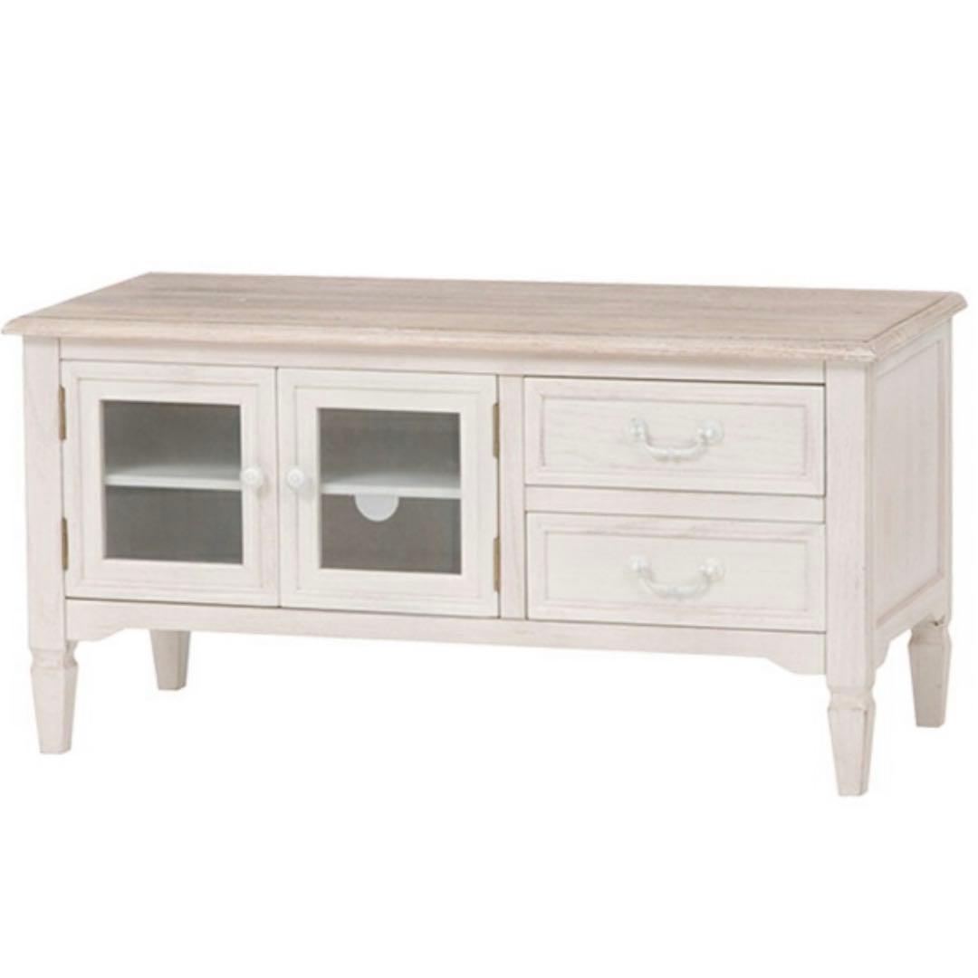 ホワイト アンティークスタイル テレビ台90cm