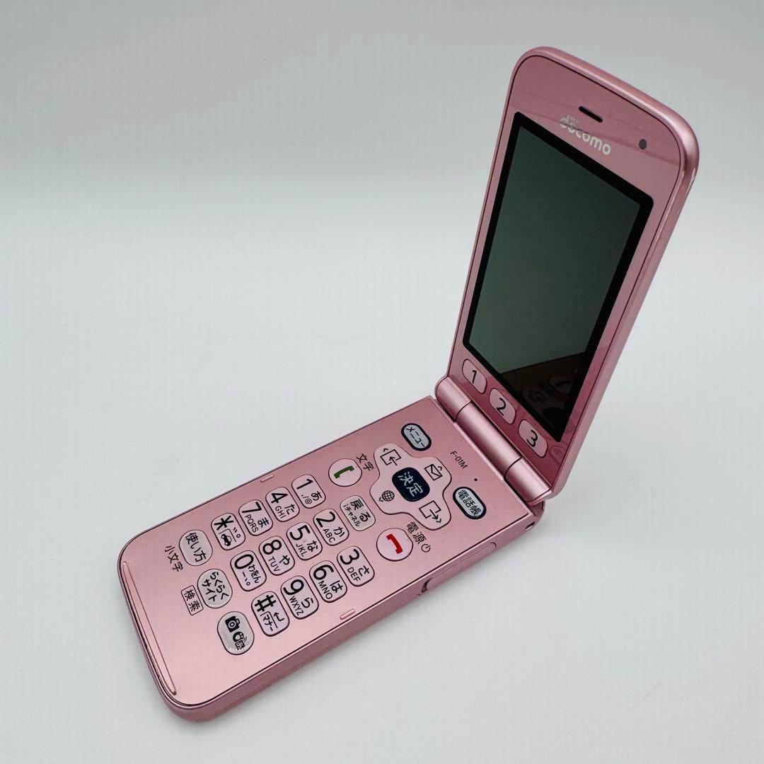 らくらくホン docomo F-01M ピンク 携帯電話本体