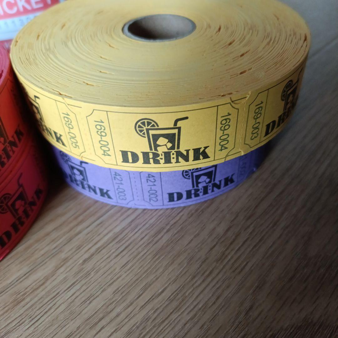 在庫限り9ロールセット　海外ロールチケット　紙モノ　まとめ売りジャンクジャーナル