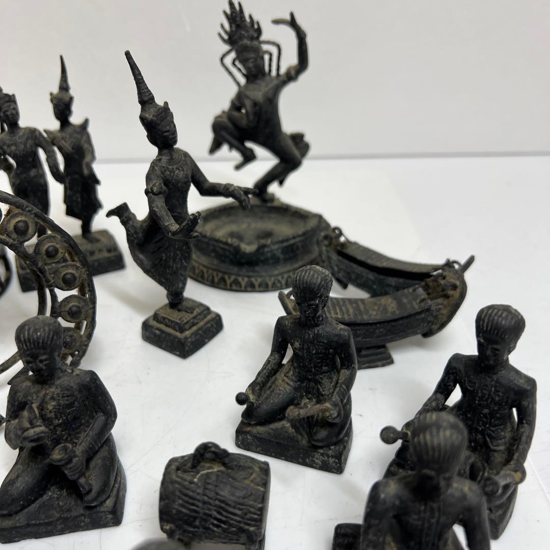 銅器　祭り人物いろいろ　3029g タカチ　東さ7-1223④