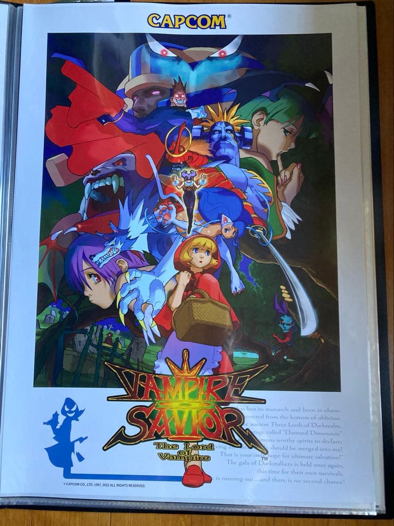 （残りわずか）新品同様品　ヴァンパイアセイヴァー　b2サイズポスター