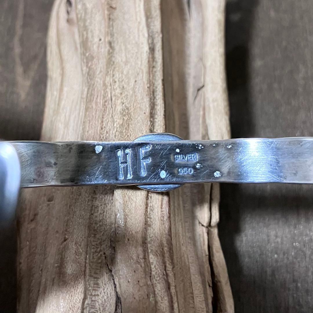 ロイストン　ターコイズ　シルバー　バングル　ブレスレット#インディアンジュエリー