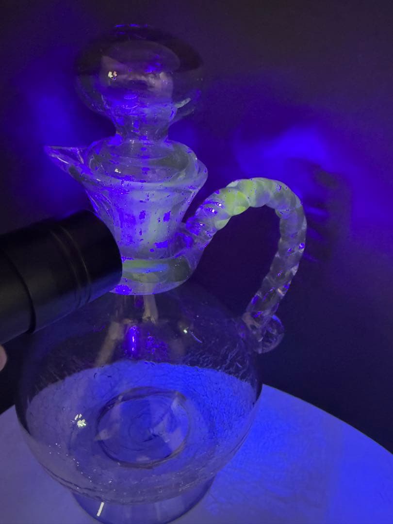 ウランガラス　酒器　水差し　アンティーク　送料込み