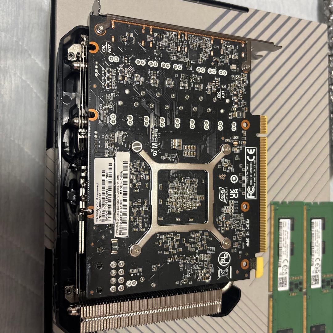 PALIT グラフィックボード 650W電源付き＋DDR5-4800 8GB×2