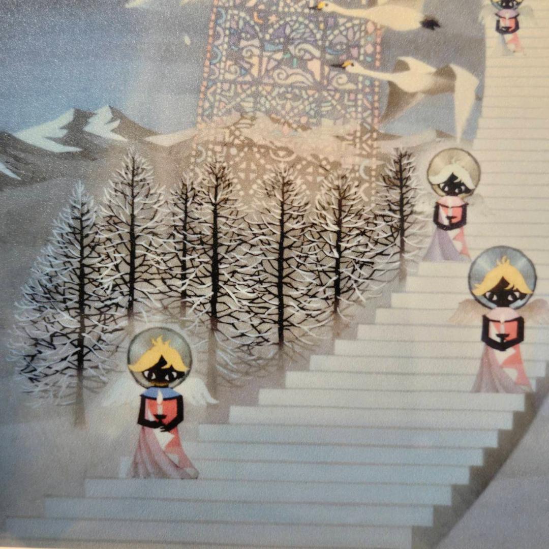 藤城清治　美しい四季の詩　天使の贈り物　直筆サイン