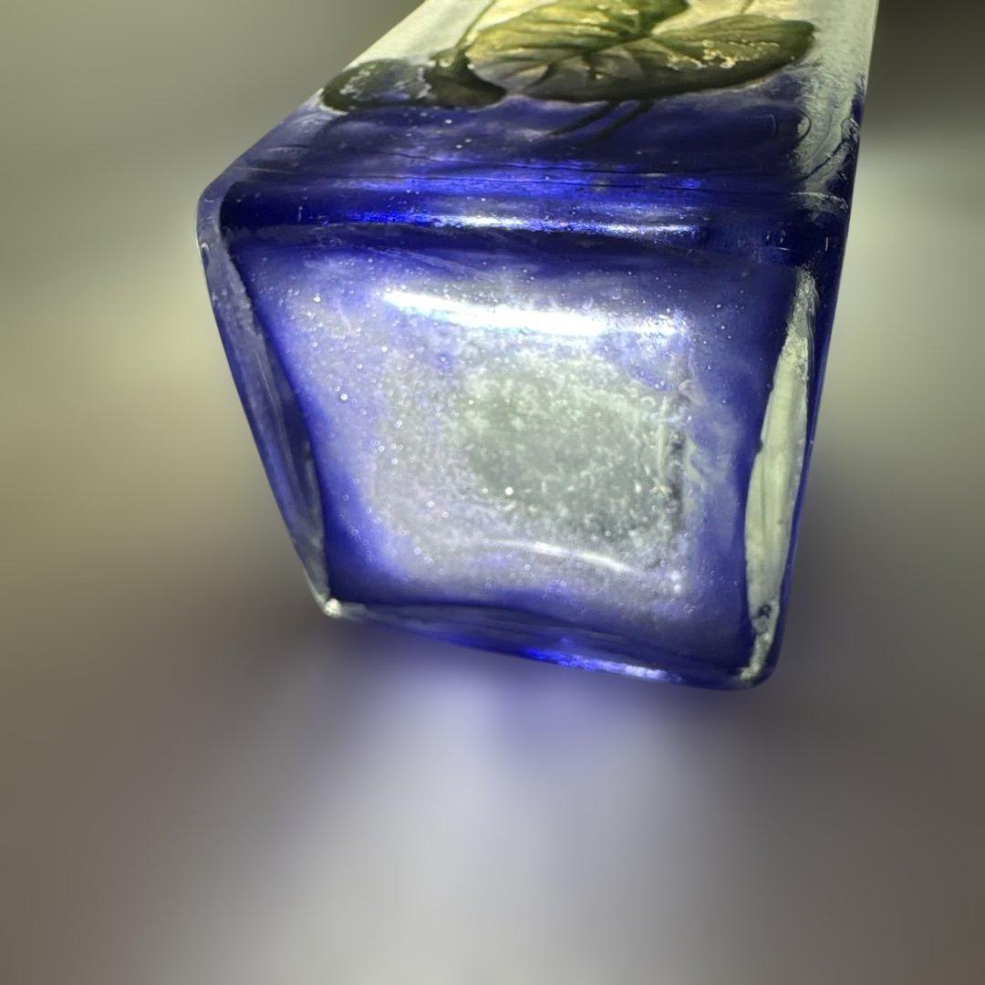 ★アンティークドーム 【 Daum 】 ★スミレ★ 花瓶★12.3 ㎝★