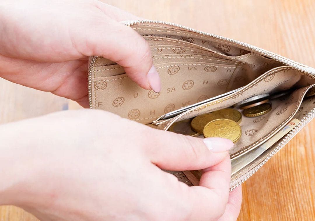 タイムセール新品未使用　サロンドアルファード　スリースターL字ミニ財布　ガンメタ