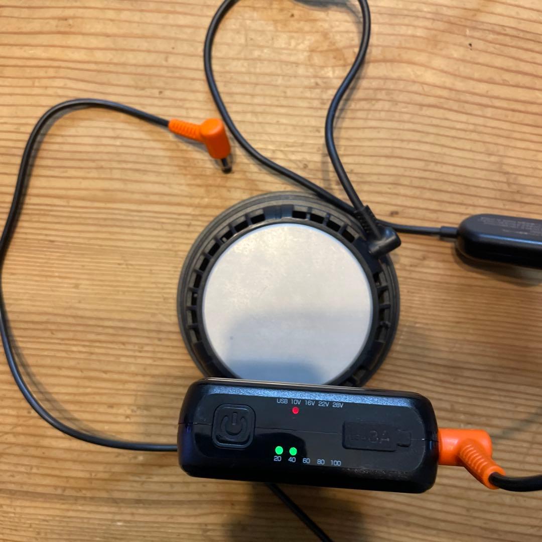 空調服バッテリーファンセット