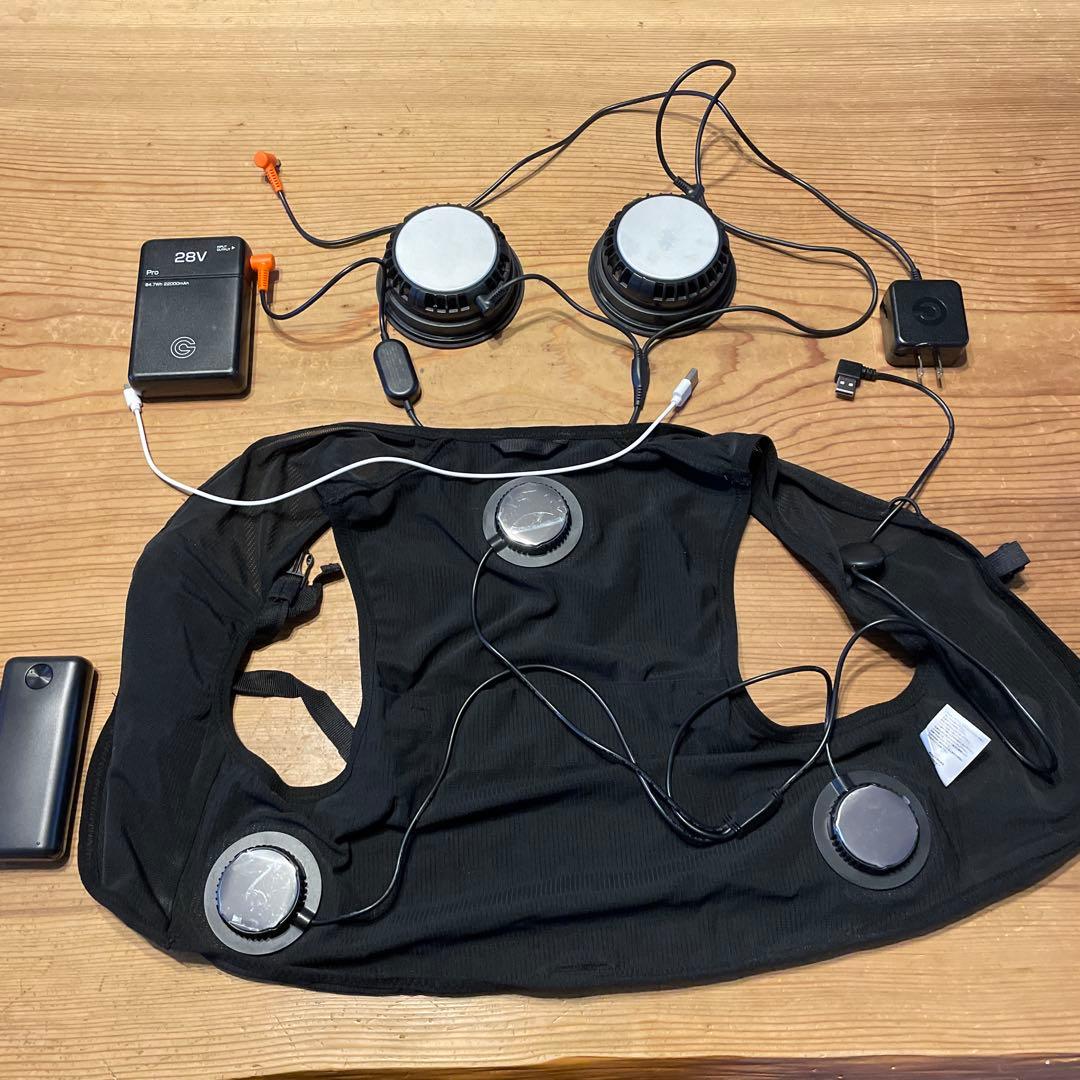 空調服バッテリーファンセット