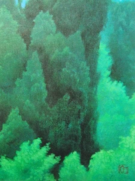 東山魁夷、廣原、額装画版集画、版上サイン、限定、希少画集画、新品高級額