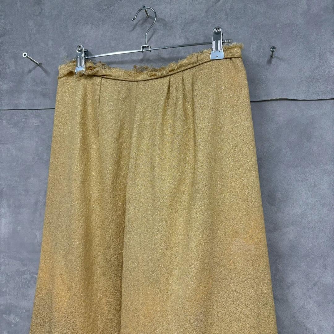 マルタンマルジェラ シャンパンゴールド スカート イタリア製 N1132