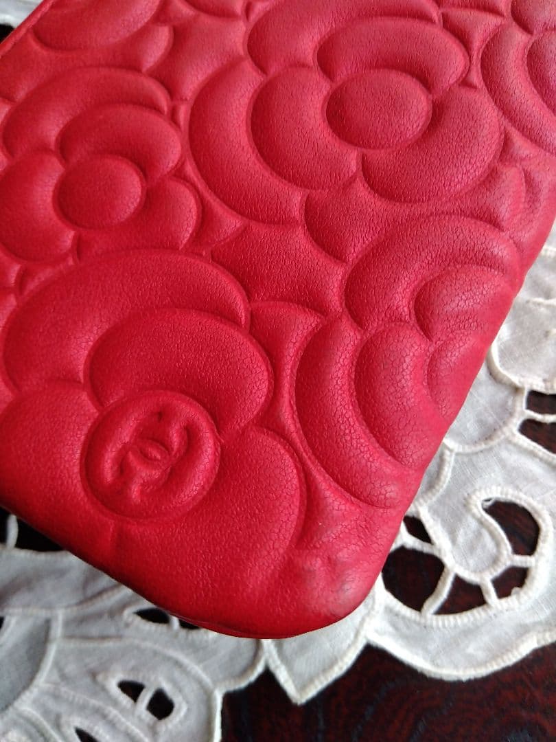 シャネル カメリア ミニポーチ