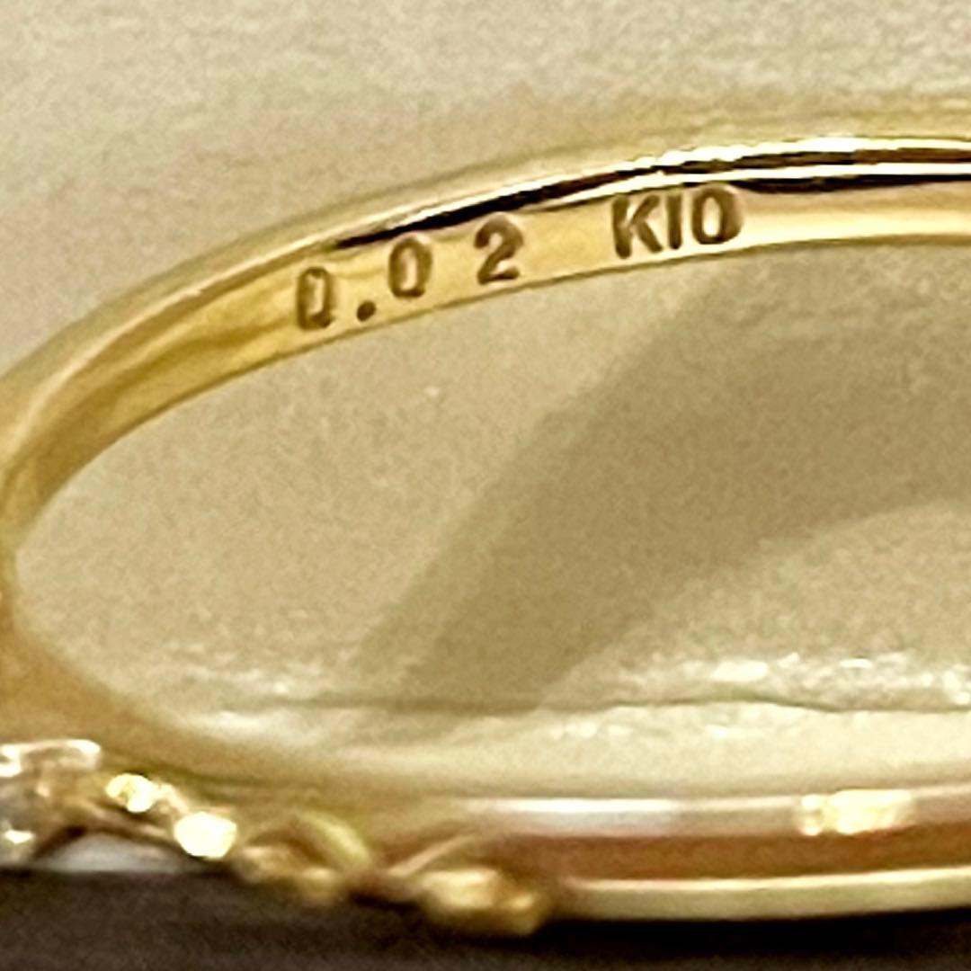 nojess K10 ダイヤモンド & オパール リング