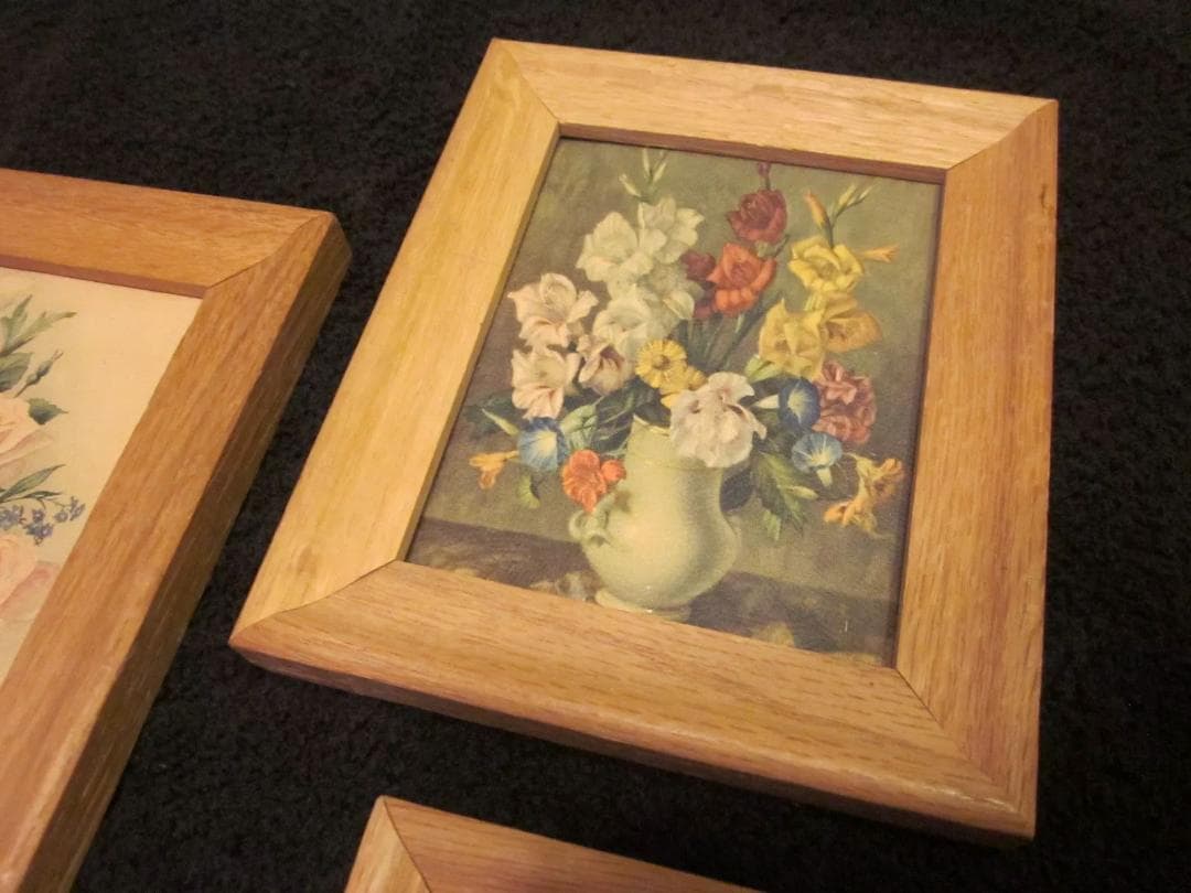 1950年代 メイドインUSA　リトグラフコレクション4 個セットアートプリント