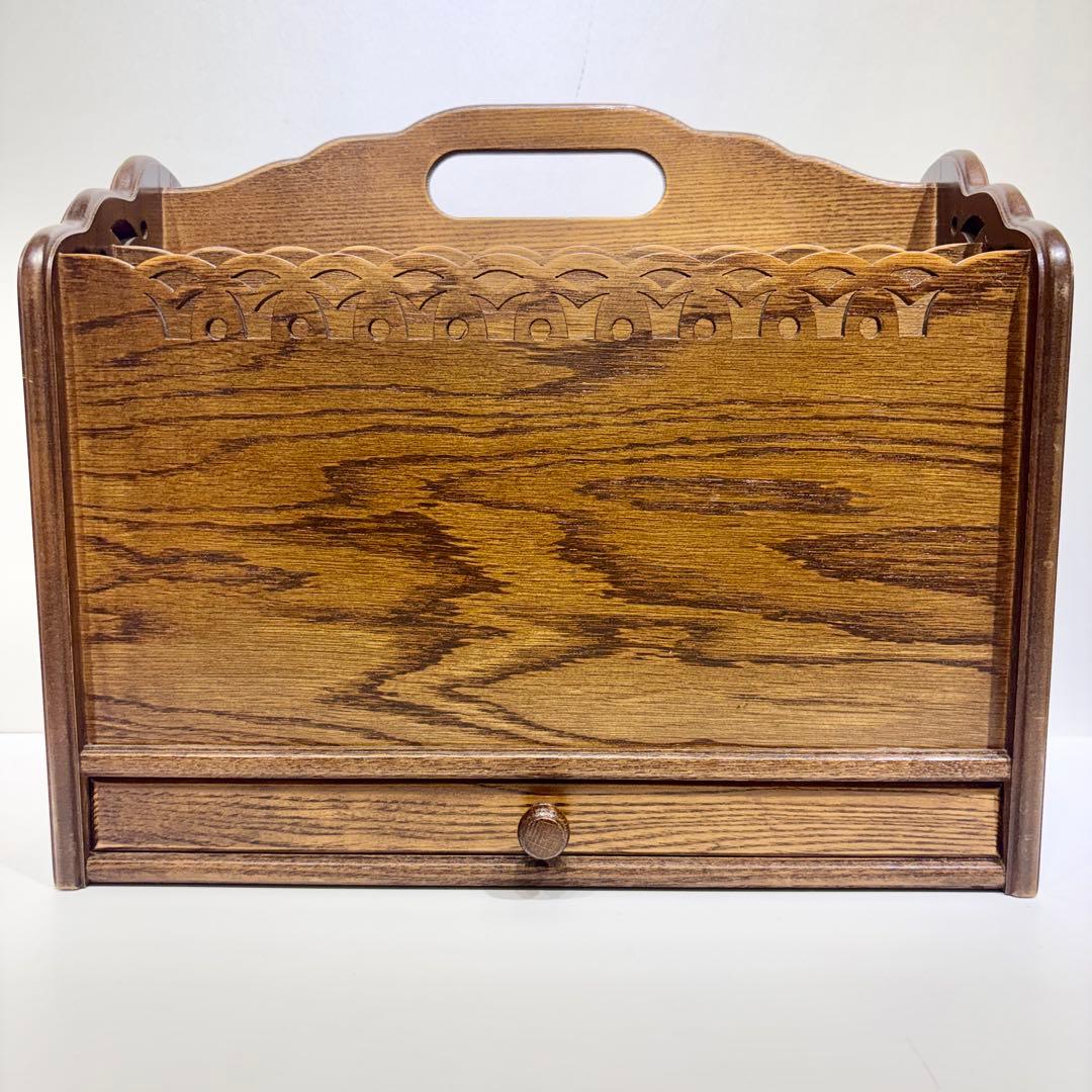 希少！パリの雑貨屋 マガジンラック レース模様 レトロ アンティーク