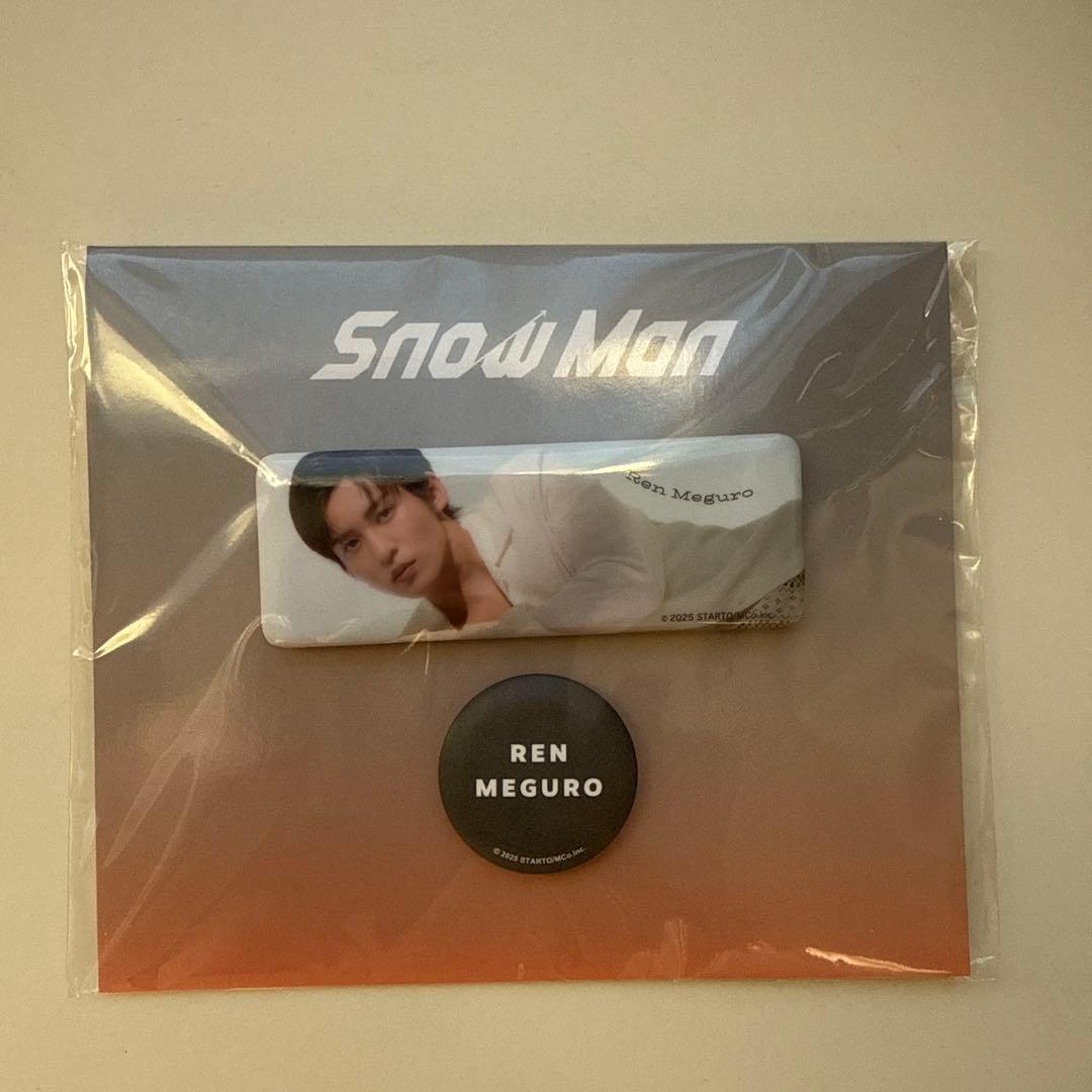 Zoff✖️目黒蓮オリジナルアイウェアスタンドアクスタ　缶バッジ　ロール付箋