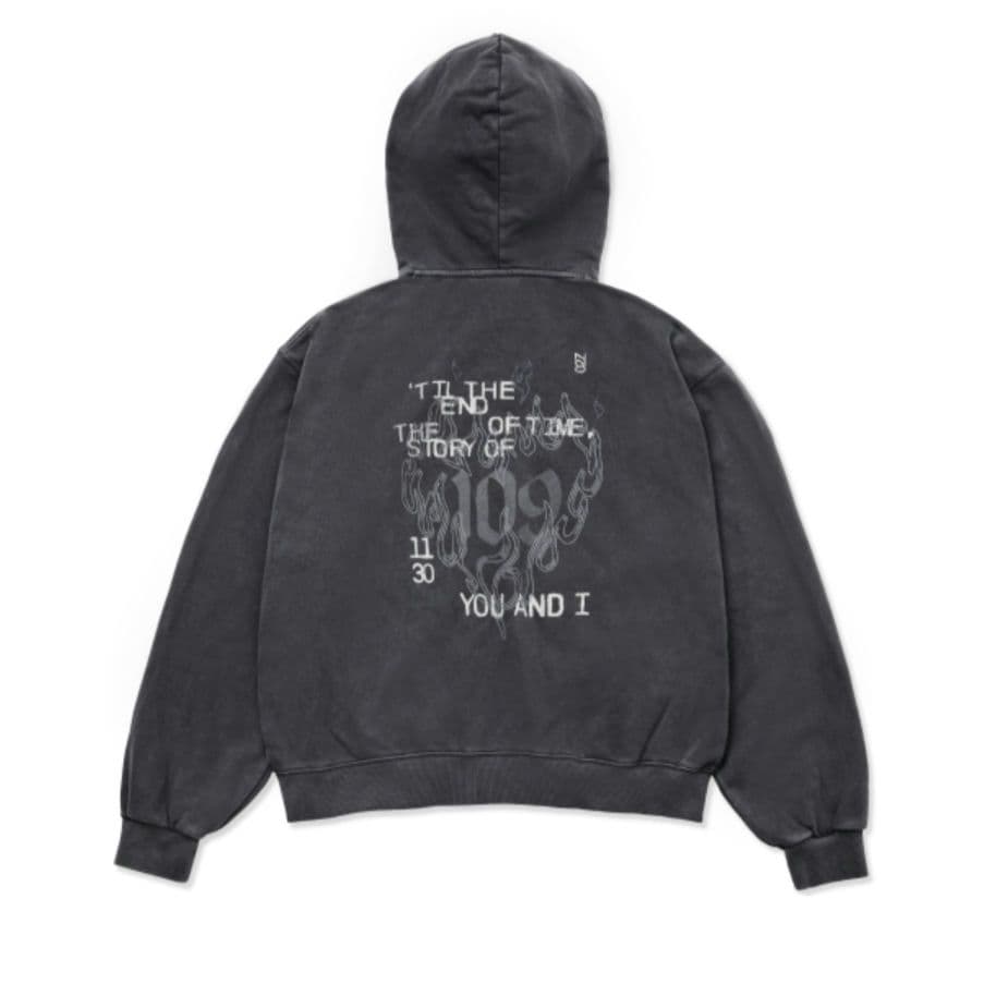 ENHYPEN ソンフン アーティストメイド パーカー チャコールグレー