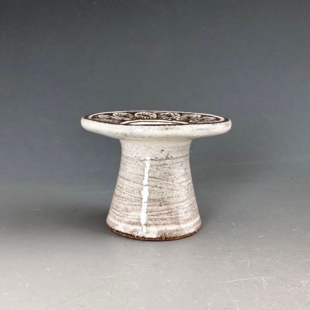 茶道具　唐津　三嶋　蓋置　十三代　太郎右衛門窯　共箱　陶芸　茶会　稽古