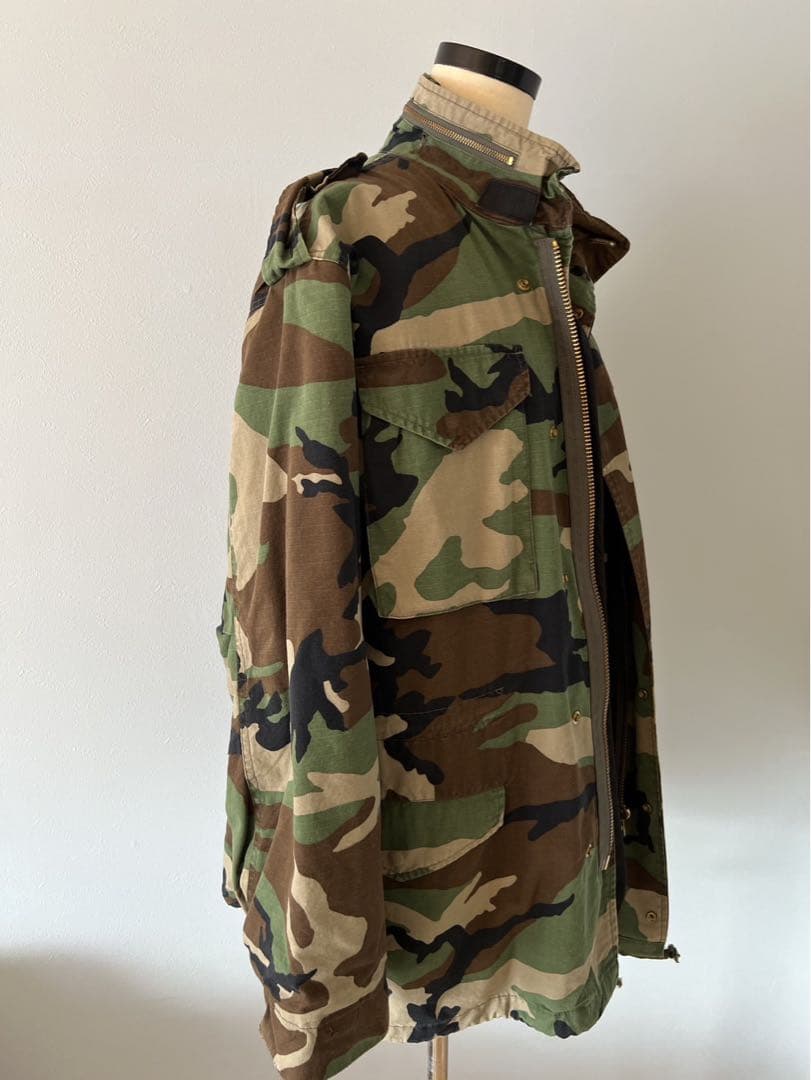 M.W.O.B.H.M キルティングライナー付き迷彩ジャケット XL