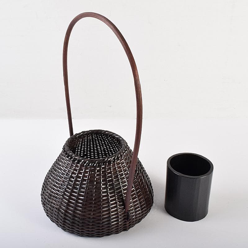 茶道具　平安　竹美斎造　時代藤組　宗金篭　共箱　M　R7696B