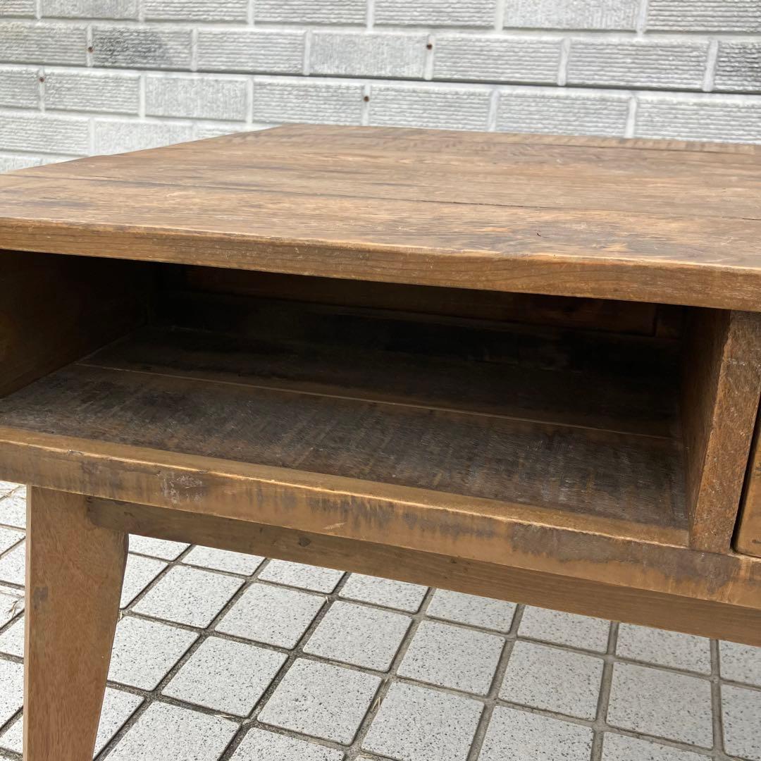 北欧レトロ 古家具 古材 無垢材 カフェテーブル サイドテーブル 文机 書斎机